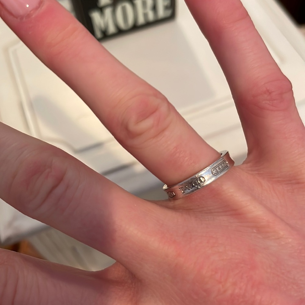 Sterling Silver Tiffany Ring - Size 6